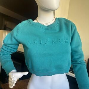 Balance Athletica Turquoise Crop Top